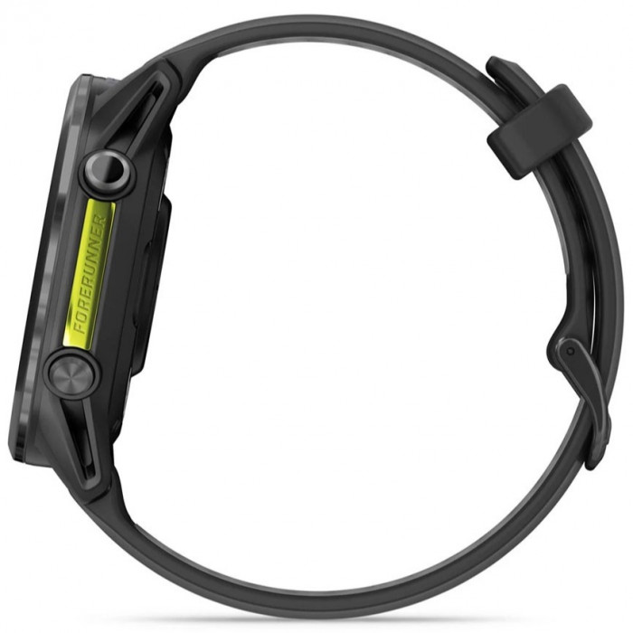 Смарт-годинник Garmin Forerunner 970 Carbon Gray DLC Titanium Bezel with Black Case and Black/Transparent White Band (010-02969-00/10/60)