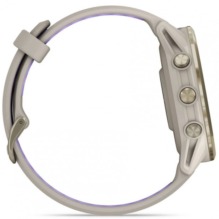 Смарт-годинник Garmin Forerunner 970 Soft Gold Titanium Bezel with French Gray Case and Tidal Indigo Band (010-02969-02/12/62)