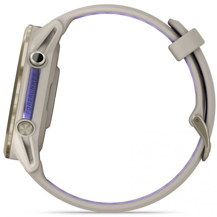Смарт-годинник Garmin Forerunner 970 Soft Gold Titanium Bezel with French Gray Case and Tidal Indigo Band (010-02969-02/12/62)