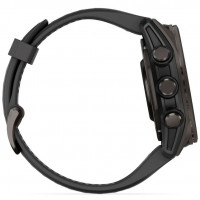 Смарт-часы Garmin Fenix 8 43mm AMOLED Sapphire Carbon Gray DLC Titanium Bezel with Black/Pebble Gray Silicone Band (010-02903-20/21/28)