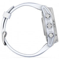 Смарт-часы Garmin Fenix 8 43mm AMOLED Silver Bezel with Whitestone Silicone Band (010-02903-00/06)