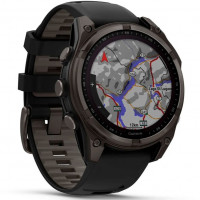 Смарт-годинник Garmin Fenix 8 47mm Sapphire Solar Carbon Gray DLC Titanium/Black Silicone Band (010-02906-10/11/70)