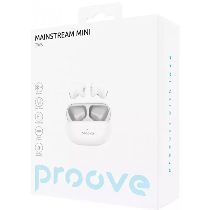 TWS навушники Proove Mainstream Mini White (TWMM00010002)