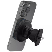 Автомобильный держатель с беспроводной зарядкой Proove Graphite Circle Qi2 15W Black (WHGC15010001)