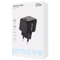 Сетевое зарядное устройство для Proove Pocket GaN 25W Type-C Black (WCPG25010201)