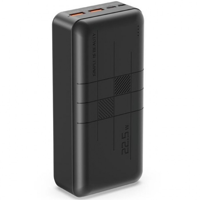 Зовнішній акумулятор Power Bank XO PR189 30000mAh 22.5W Black