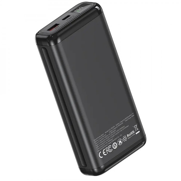 Зовнішній акумулятор Power Bank XO PB309 20000mAh 22.5W Black