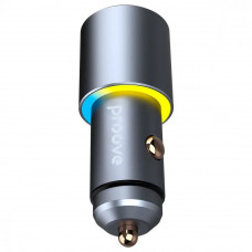 Автомобільний зарядний пристрій Proove Double Energy 50W 2Type-C Metal Gray (ACDE50022206)