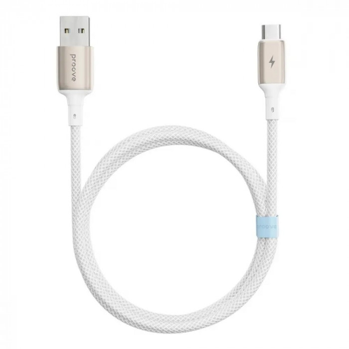 Кабель Proove Dense Metal Type-C 2.4A (1m) White (CCDM20001202)