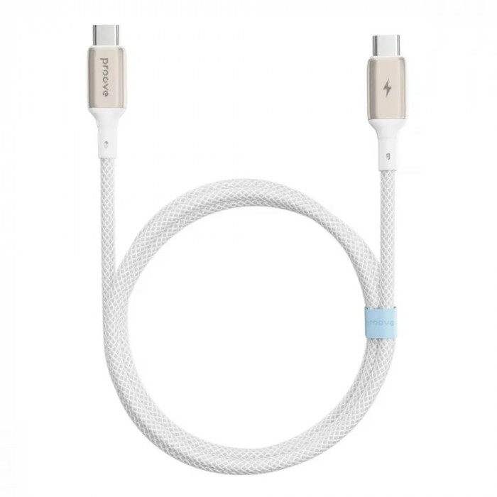 Кабель Proove Dense Metal Type-C/Type-C 60W (1m) White (CCDM60002202)