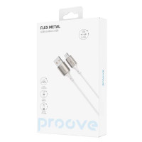 Кабель Proove Flex Metal USB to Micro 2.4A (1m) White (CCFM20001302)