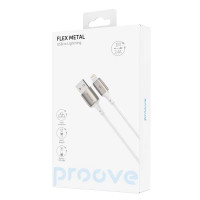 Кабель Proove Flex Metal USB to Lightning 2.4A (1m) White (CCFM20001102)