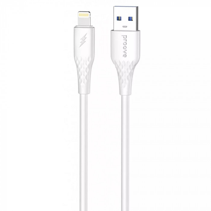 Кабель Proove GridLine Lightning 2.4A (1m) White (CCGL12001102)