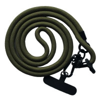 Шнурок New з карабіном 120см 8mm Dark Green