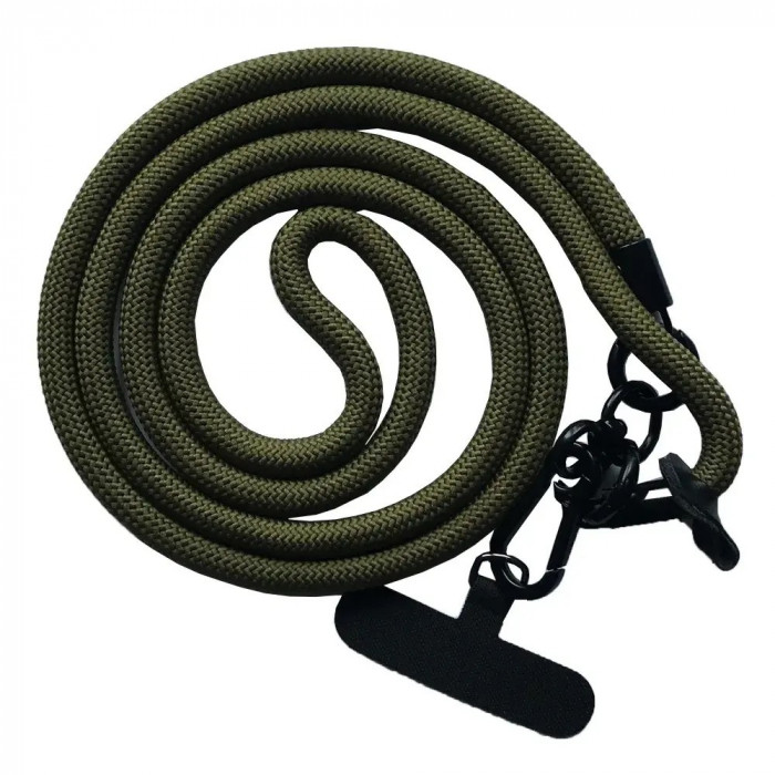 Шнурок New з карабіном 120см 8mm Dark Green