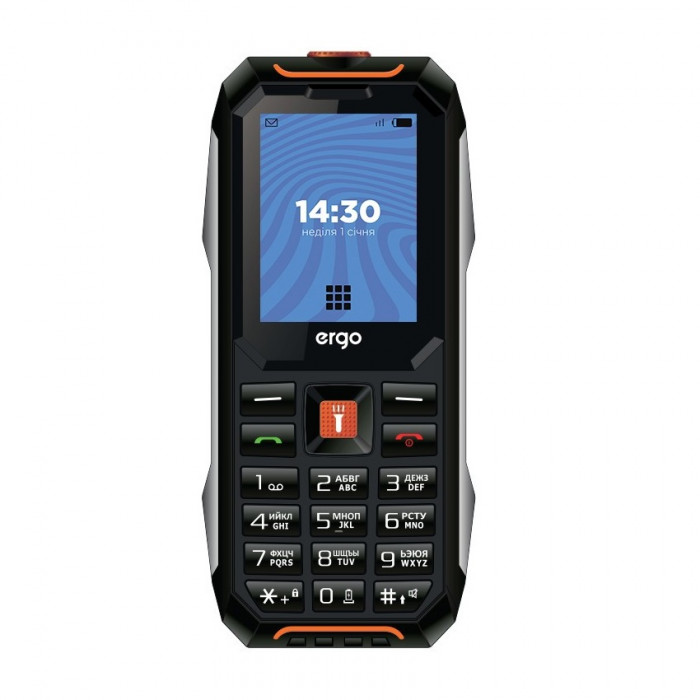 Мобільний телефон Ergo E182 Dual Sim Black Orange