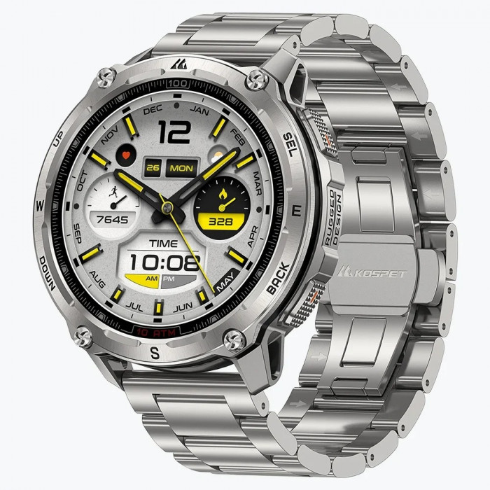 Розумний годинник KOSPET TANK T4 Special Edition Silver