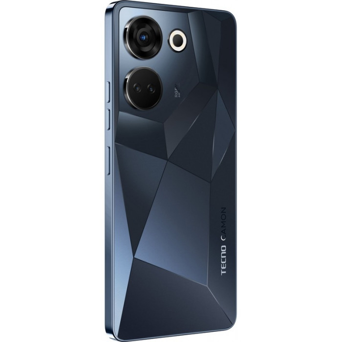 Смартфон Tecno Camon 20 Pro (CK7n) 8/256GB Predawn Black (4895180799792)