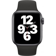 Apple Watch SE GPS 40mm Space Gray Aluminum Case with Black Sport Band (MYDP2) Восстановленный