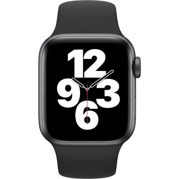 Apple Watch SE GPS 40mm Space Gray Aluminum Case with Black Sport Band (MYDP2) Восстановленный