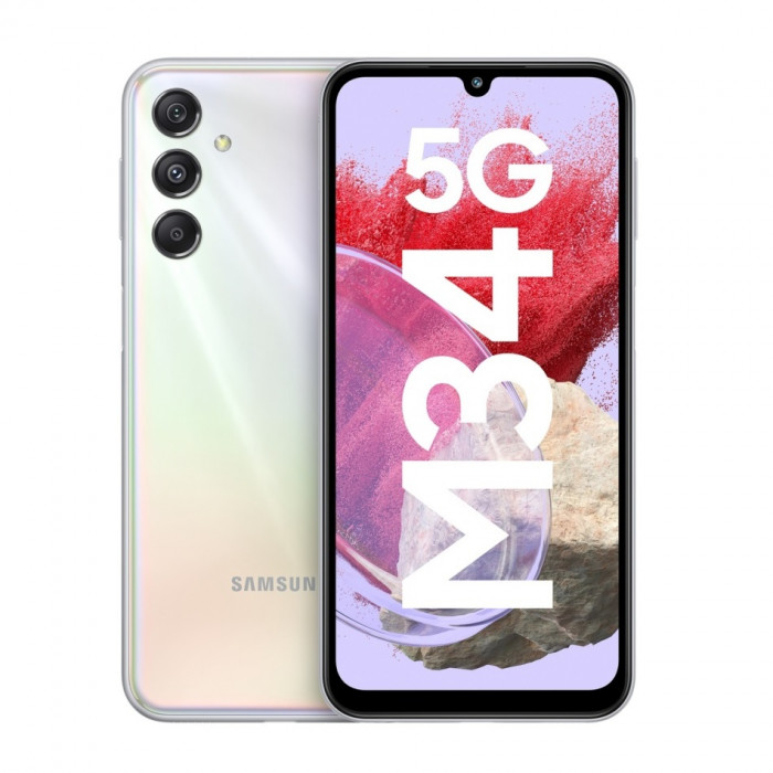 Смартфон Samsung Galaxy M34 5G M346B 8/128GB Silver (SM-M346BZSGSEK)