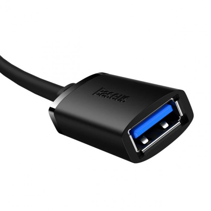 Кабель Baseus AirJoy Series USB to USB 0.5m Black