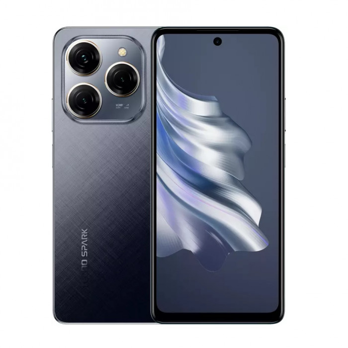 Смартфон Tecno Spark 20 Pro (KJ6) 8/256GB Moonlit Black (4894947014178)