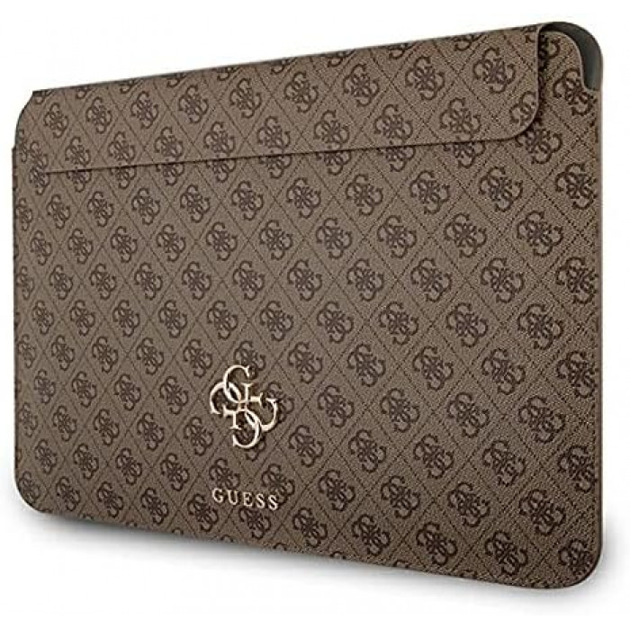 Чехол Guess 4G Metal Gold Logo для MacBook 13" Brown (GUCS13G4GFBR)
