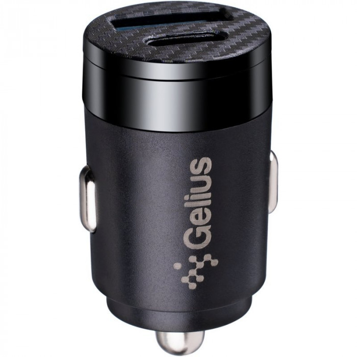 Автомобільний зарядний пристрій Gelius Inch Twix USB+Type-c 30W+Type-c/Type-c