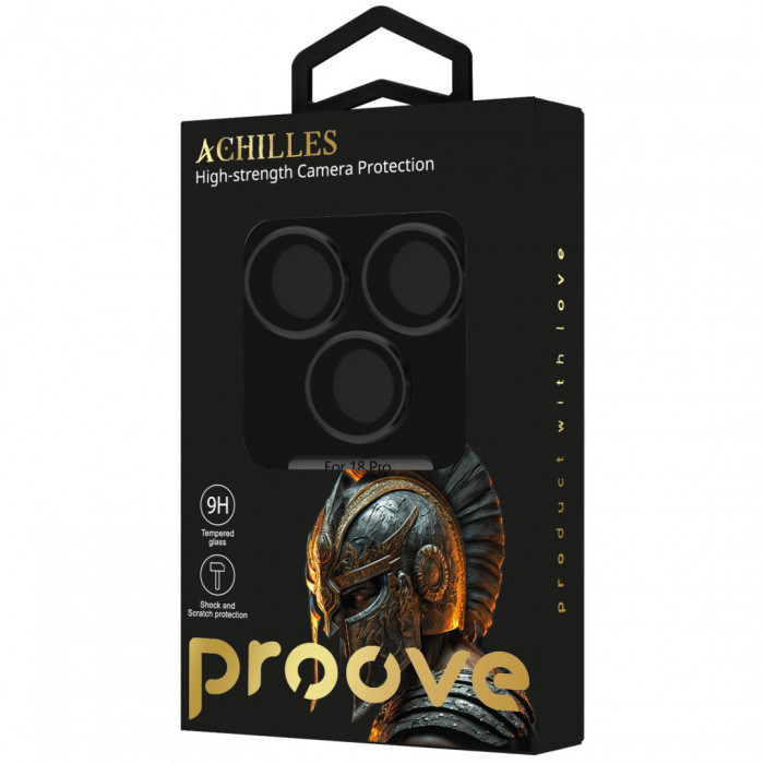 Защитное стекло Achilles Full Metal для камеры iPhone 18 Pro Black (CPPAFM18P001)