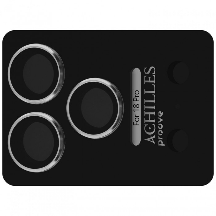 Защитное стекло Achilles Full Metal для камеры iPhone 18 Pro Silver (CPPAFM18P002)