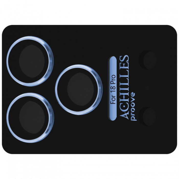 Защитное стекло Achilles Full Metal для камеры iPhone 18 Pro Light Blue (CPPAFM18P008)