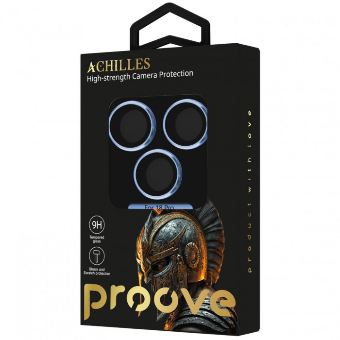 Защитное стекло Achilles Full Metal для камеры iPhone 18 Pro Light Blue (CPPAFM18P008)