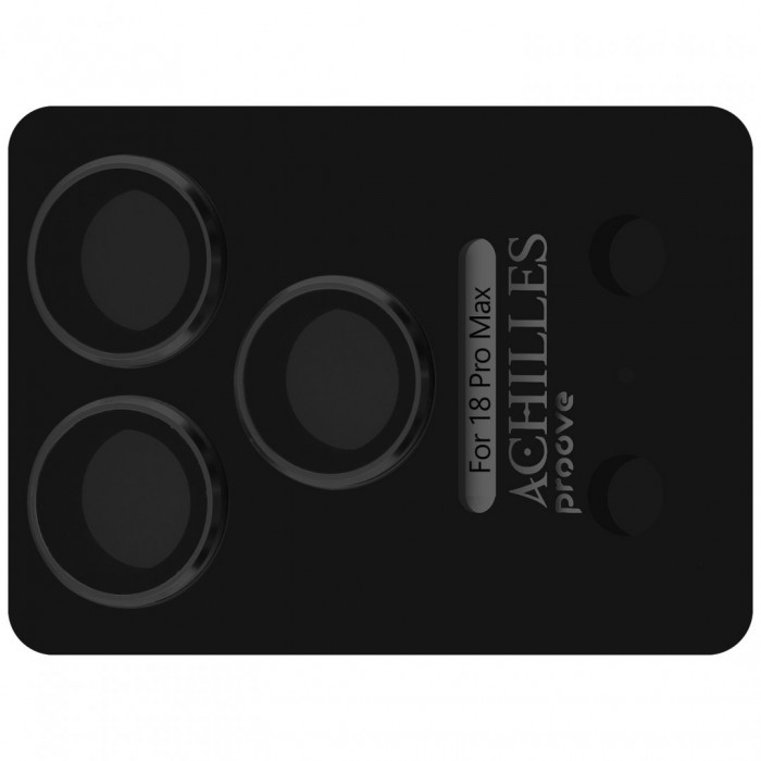 Защитное стекло Achilles Full Metal для камеры iPhone 18 Pro Max Black (CPPAFM18PM01)