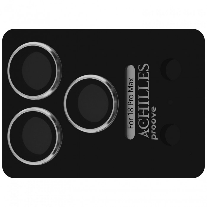 Защитное стекло Achilles Full Metal для камеры iPhone 18 Pro Max Silver (CPPAFM18PM02)