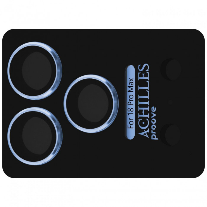 Защитное стекло Achilles Full Metal для камеры iPhone 18 Pro Max Light Blue (CPPAFM18PM08)