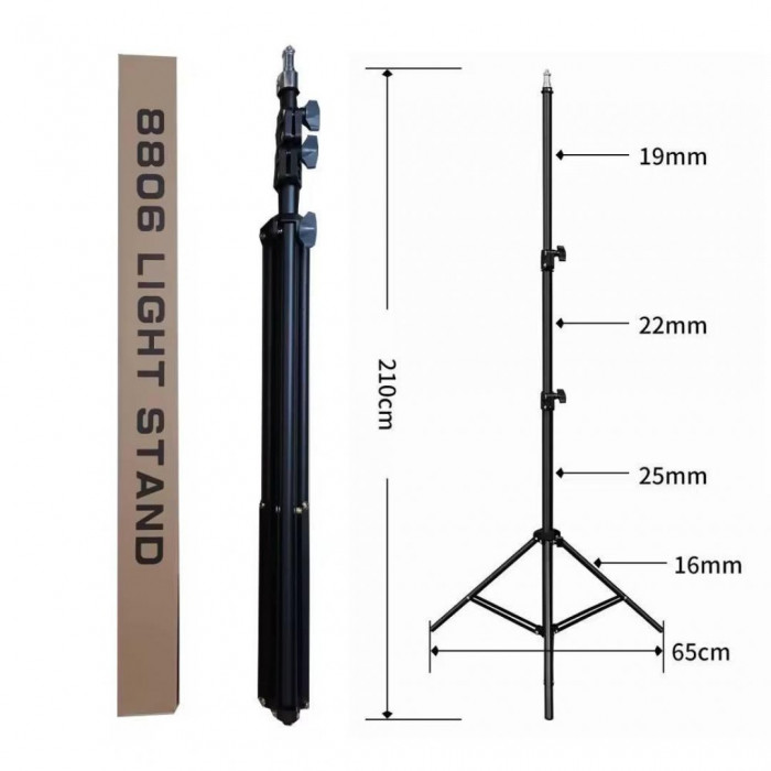 Штатив для освітлення Light Stand 8806 2.1м Black