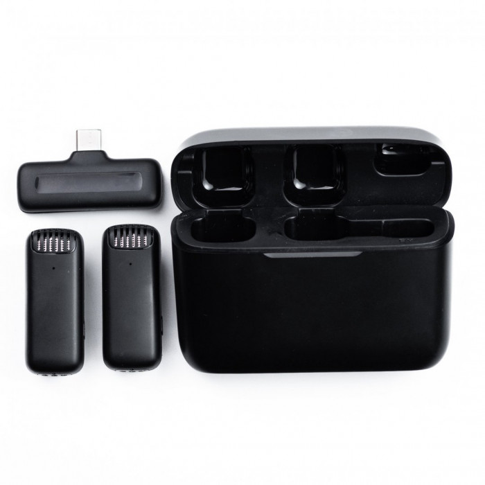 Петличний мікрофон бездротовий J13 Type-C Black