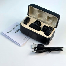Петличный микрофон беспроводной Q8 Lightning Black