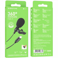 Петличный микрофон Borofone BFK11 Elegant Lightning