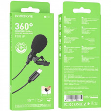 Петличный микрофон Borofone BFK11 Elegant Lightning