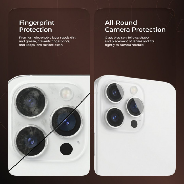 Захисне скло Achilles для камери iPhone 16/16 Plus White (CPPAIP16PL02)