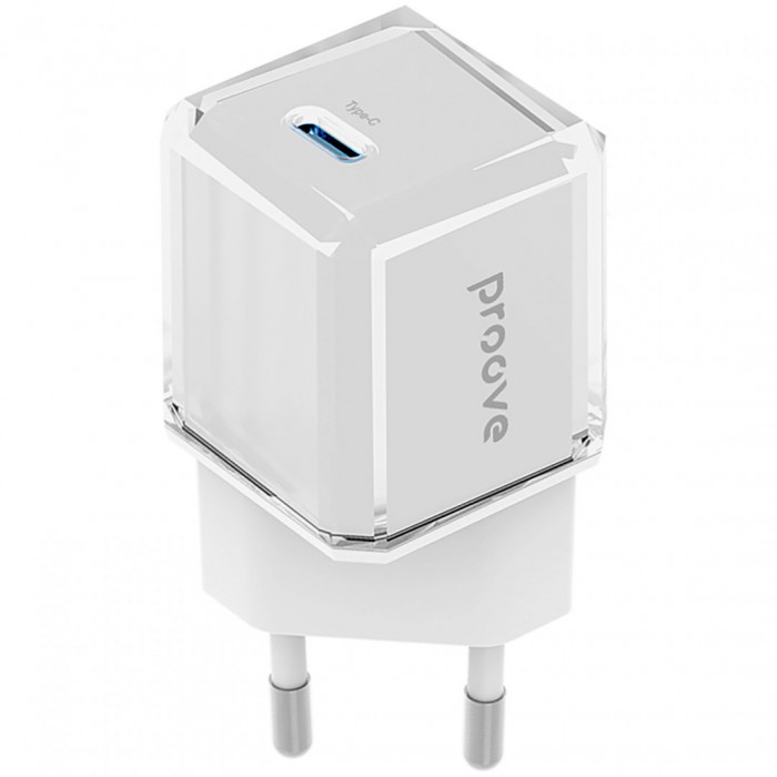 Мережевий зарядний пристрій Proove Pure GaN 30W Type-C White (WCPU30012202)