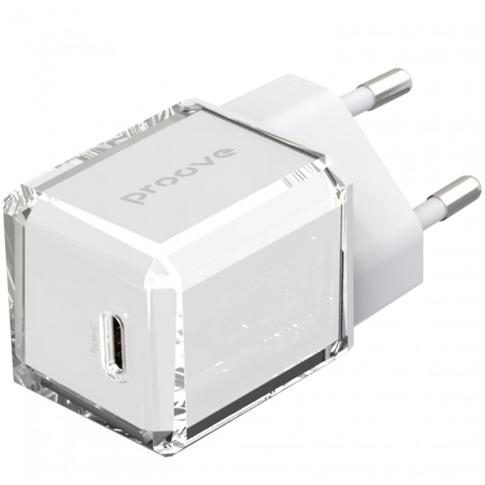 Мережевий зарядний пристрій Proove Pure GaN 30W Type-C White (WCPU30012202)