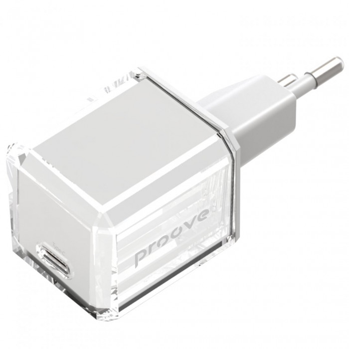 Мережевий зарядний пристрій Proove Pure GaN 30W Type-C White (WCPU30012202)