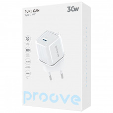 Мережевий зарядний пристрій Proove Pure GaN 30W Type-C White (WCPU30012202)