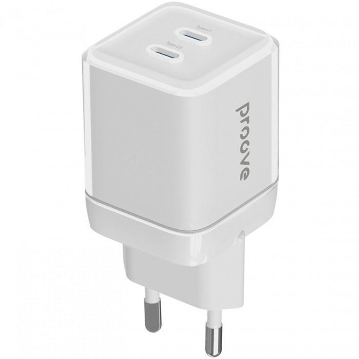 Мережевий зарядний пристрій Proove Pure GaN Max 67W 2 Type-C White (WCPU67022202)