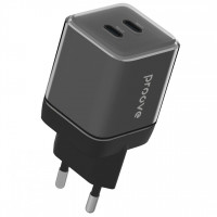 Мережевий зарядний пристрій Proove Pure GaN Max 67W 2 Type-C Black (WCPU67022201)