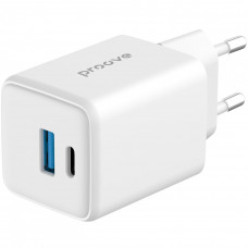 Мережевий зарядний пристрій Proove Pocket GaN Plus 25W Type-C+USB White (WCPG25111202)