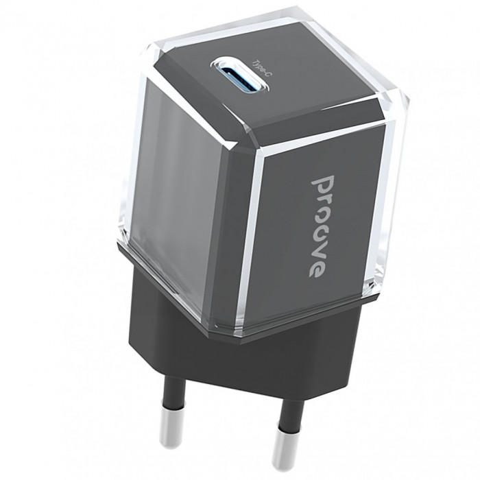 Мережевий зарядний пристрій Proove Pure GaN 30W Type-C Black (WCPU30012201)